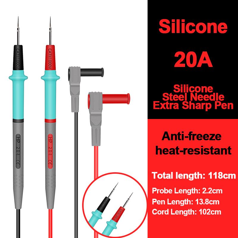 1000 В 20 А позолоченная ручка-мультиметр силиконовая антифриз термостойкая тестовая ручка съемная головка из нержавеющей стали для тестера