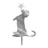 Metal Funny Dachshund Xmas Tree Topper 11.8 Inch Home Holiday Party Decorations Dachshund Topper Christmas Tree Ornaments