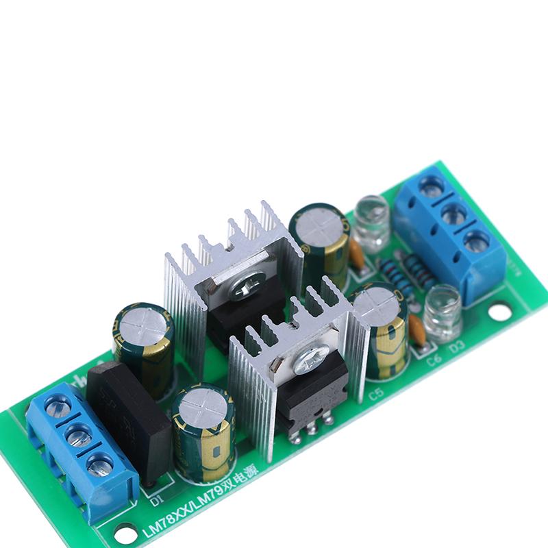 Lm7812 + Lm7912 ±12 В Двойной стабилизатор напряжения Выпрямительный мостовой модуль питания