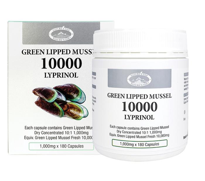 Nature's Top Green Lipped 10000mg 180Capsules