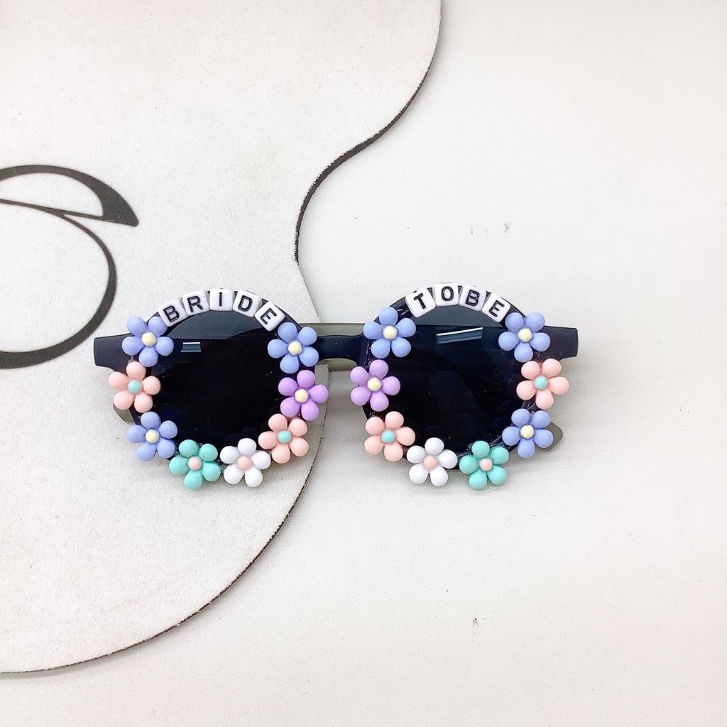 Fashion Diy Children'S Sunglasses Cute Cartoon Girl Concave Sunscreen Uv Protection Sunglasses