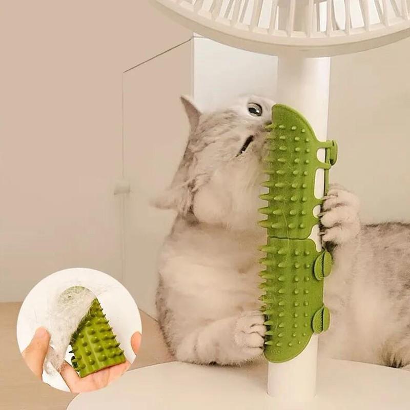 Cat Tickle Massage Comb Pet Cat Hair Removal Comb Scratching Rubbing Brush Pet Hair Comb Cat Groomer
