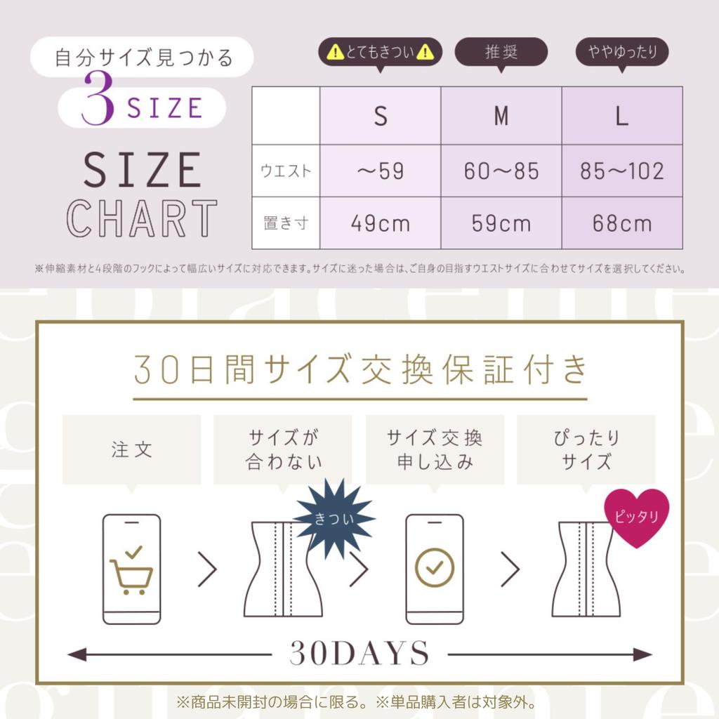 Official Waist Cincher Corset Tummy Tightening Shapewear Waist PELTHY [Persie] [Reset Corset] (2, Black, M)