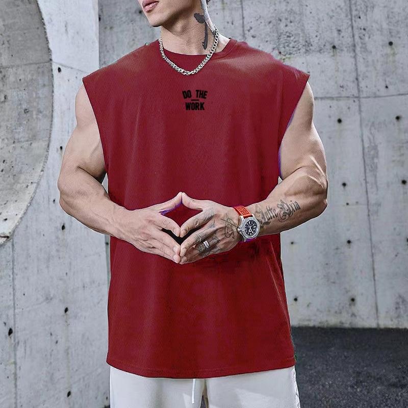 Muscleguys летняя мускулистая мужская футболка без рукавов для тренажерного зала, фитнеса и тренировок, майки для бодибилдинга, дышащая свободная баскетбольная спортивная мужская футболка