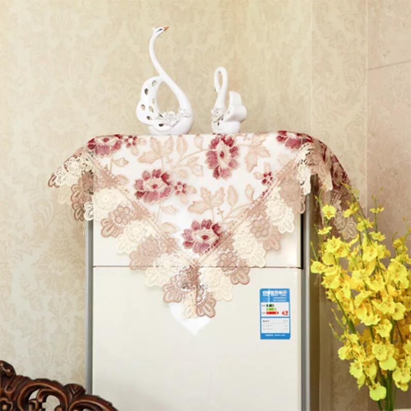 Household Items Household Coffee Table Cover Kitchen Oven Oil Cover Cloth Hollow Lace Rice Cooker Cover Cloth Multi-purpose Cover Cloth