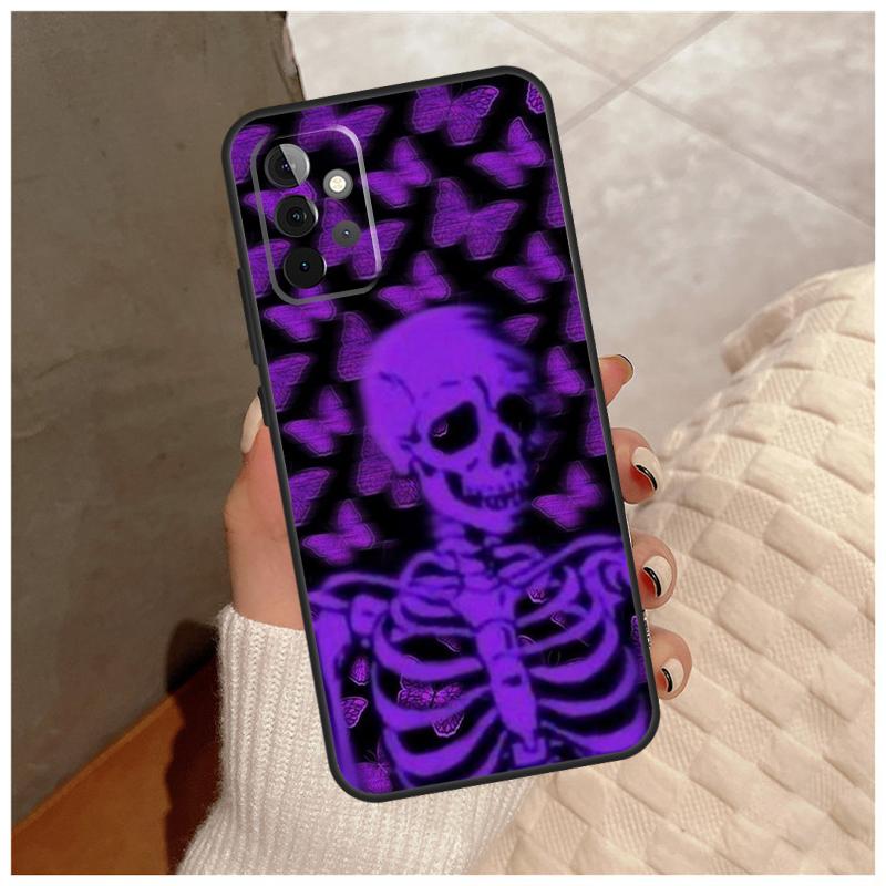 Фиолетовый эстетичный Чехол для Samsung Galaxy A12 A32 A52 A22 A16 A26 A36 A56 A06 A55 A35 A15 A54 A34 A14 A13 A53