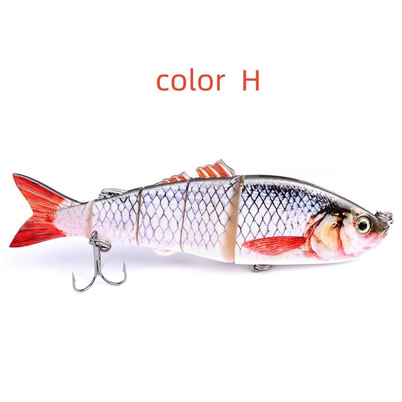 Приманка для рыбы, 26 см, пластиковая биомиметическая жесткая приманка, 177 г, большая приманка для пресноводного окуня, 6 цветов, приманка для рыбы с несколькими узлами