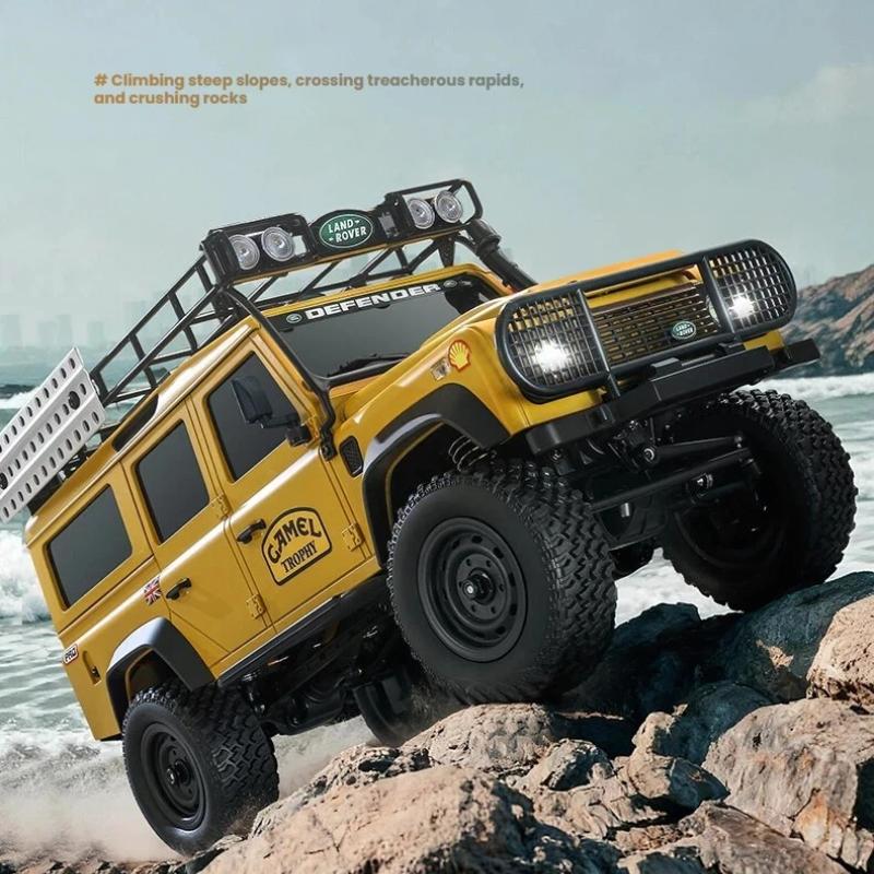 Профессиональный MN111C 1:18 Радиоуправляемая Машина 4WD Land Rover Defender 2.4G Полномасштабная Машина на Пульте Управления Грузовик Скалолаз Внедорожник Игрушки для Детей Подарок