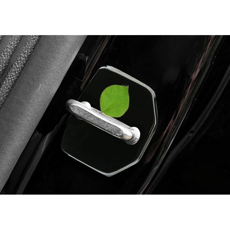 For Lincoln MKC 2015-2019 Black Titanium Door Lock Protection Cover Trim 4PCS