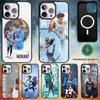 Чехол для телефона с баскетболистом J-Ja Morant 12 для iPhone17,16,15,14,13,12,11 Plus,Pro Max Магнитный Magsafe Беспроводная зарядка
