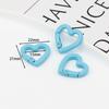 1pcs Metal Heart Spring Clasp Openable Love Shaped Carabiner DIY Backpack Bags Accessories