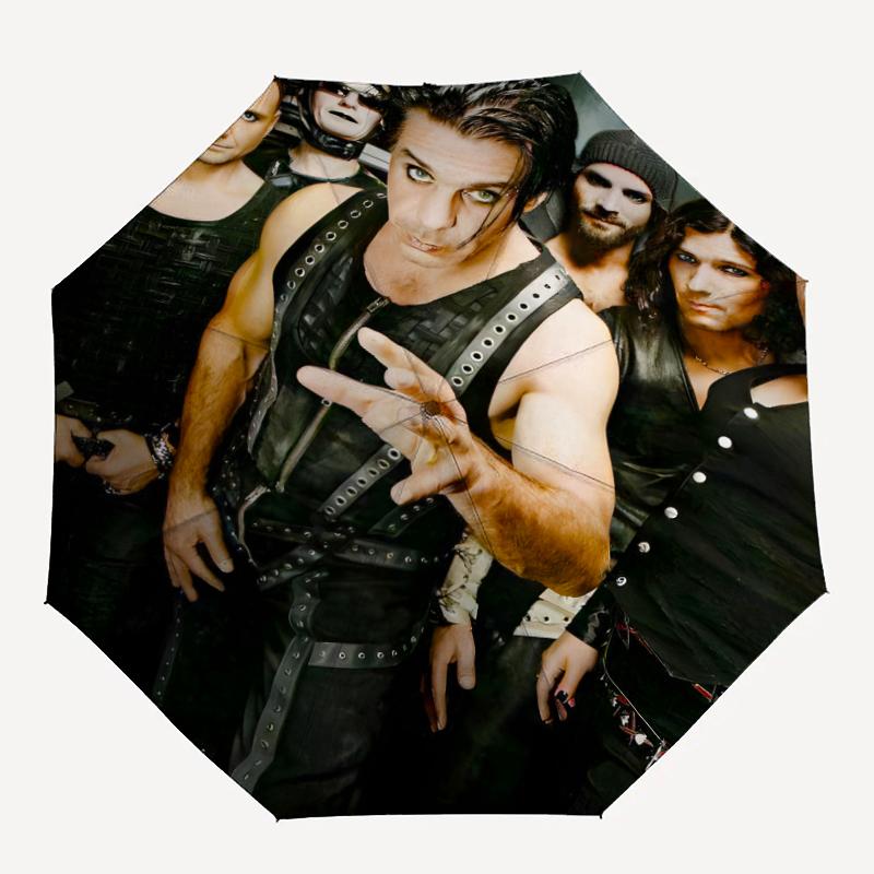 1 шт. Зонт Rammstein2, Защита от солнца и УФ-излучения. Имеет восемь прочных ребер для использования на улице и является идеальным подарком