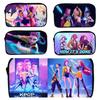 1 шт. Ретро пенал большой вместимости для мальчика/девочки K-pop Охотники на демонов Пенал на молнии Сумка для хранения школьных канцелярских принадлежностей