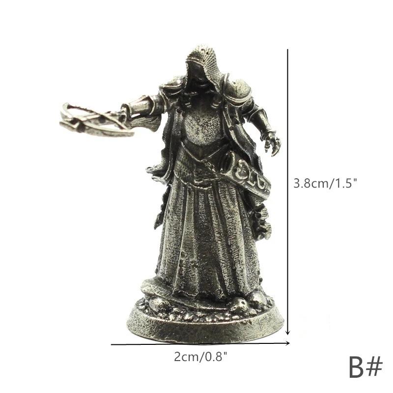 1 шт. Средневековый Легион Призрак Солдаты Модель Игрушки Фигурки Миниатюры Чистая Медь Рыцарь Орнамент Украшения Ремесла