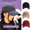 Embroidery Letter Rugged Baseball Cap Solid Color Duck Tongue Cap Fashion Sun Hat  for Women