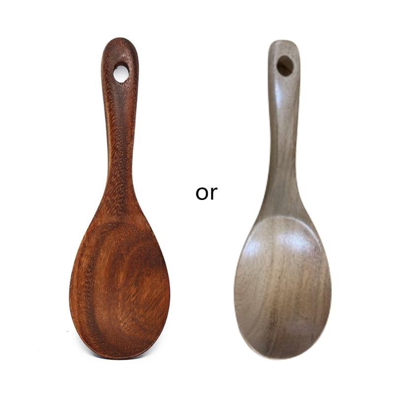 Acacia Wooden Salad Servers Rice Spoon Fork Dinner Salad Mixing Cooking Utensils