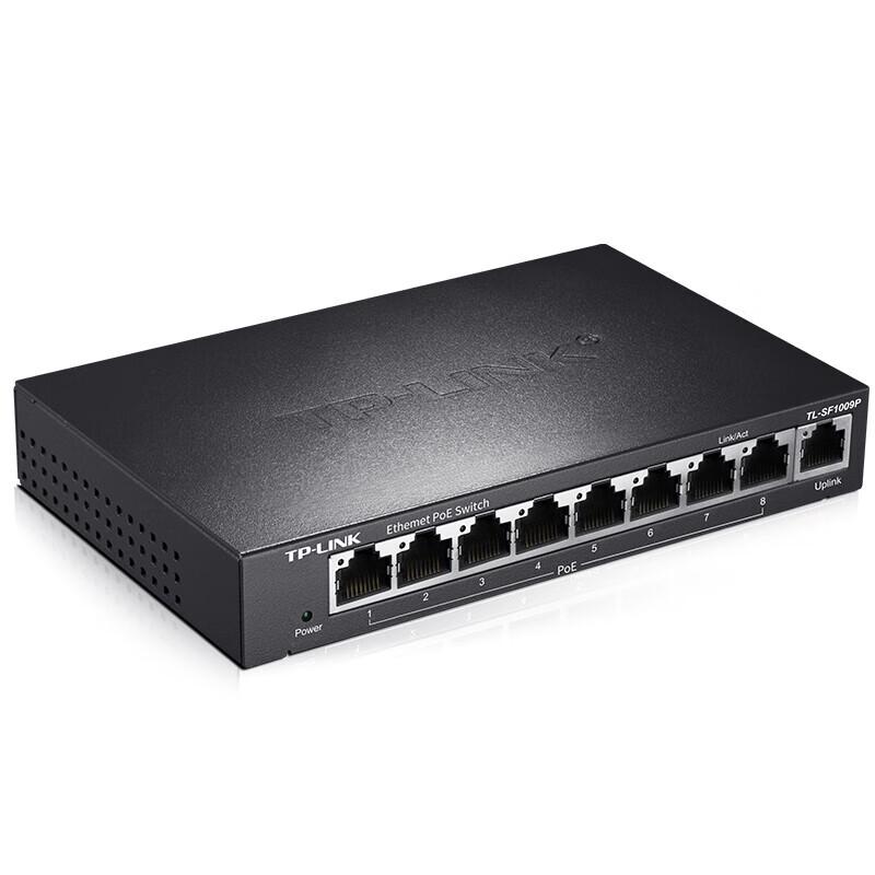 TP-LINK TL-SF1009P 9-Port 100M 8-Port PoE Unmanaged Switch