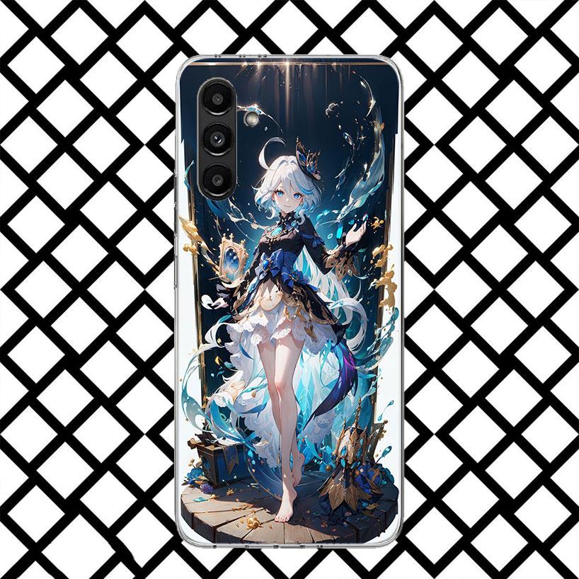 Чехол для телефона Genshin Impact Furina для Samsung Galaxy A17 A37 A57 A16 A26 A36 A56 A15 A25 A35 A55 A14 A24 A34 A54 A13 A23 A33 A53