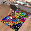 1pc Geometry Dash5 Print Area Rug - Soft, Washable Non-Slip Indoor Mat for Office Chairs, Living Room, Home Office Decorative Rug
