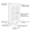 Cat Door for Screen Door Lockable Flap Opening Dog Door for Cats Small Dogs Magnetic Self-Closing Cat Door for Sliding Door Window