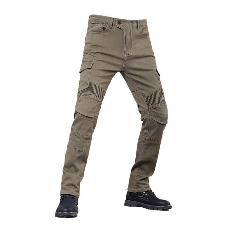 Motorcycle Riding Pants Men Women Breathable Cotton Blend Biker Trousers With Impact Protection Street Touring