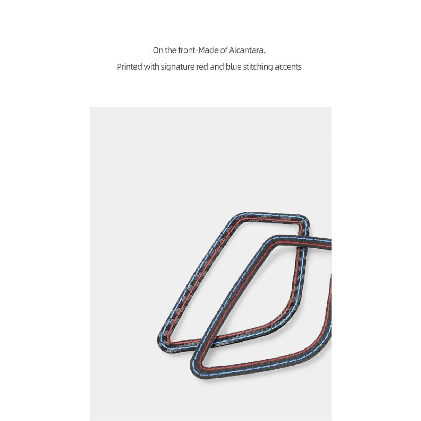 For BMW F30 F32 F34 F35 Made of Alcantara Dashboard Side Air Vent Outlet Trim Frame Performance Sticker Car Interior Accessories