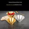 KANGMO Hammered V-shaped 304 Stainless Steel Serving Bowl
