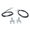ESR674 Electric Sunroof Repair Track Drive Pull Bowden Cables Left and Right With Metal Mounting Bracket Hinges for Renault Megane MK1 Scenic MK1