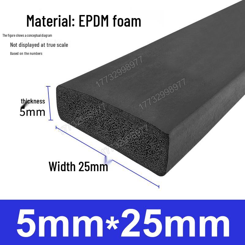 Черная EPDM Пористая Резиновая Полоса для Герметизации Морского, Механического, Электрического Шкафа и Коробки