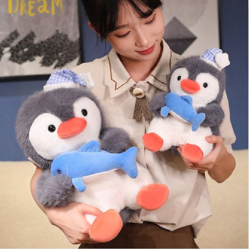 Adorable Penguin Plush Toy Soft Ocean Animal Cuddly Doll For Children And Kids