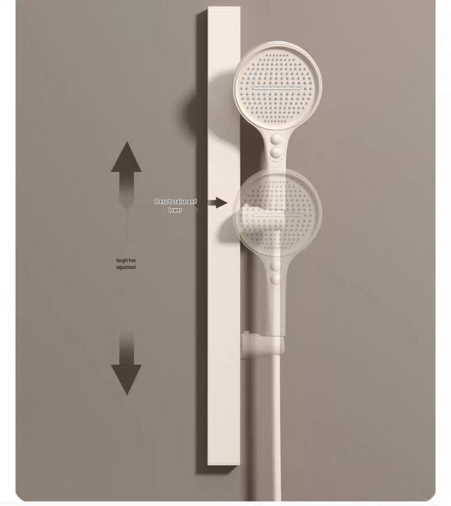 Роскошная полностью медная лейка тропического душа с большой полкой и регулируемым контролем температуры