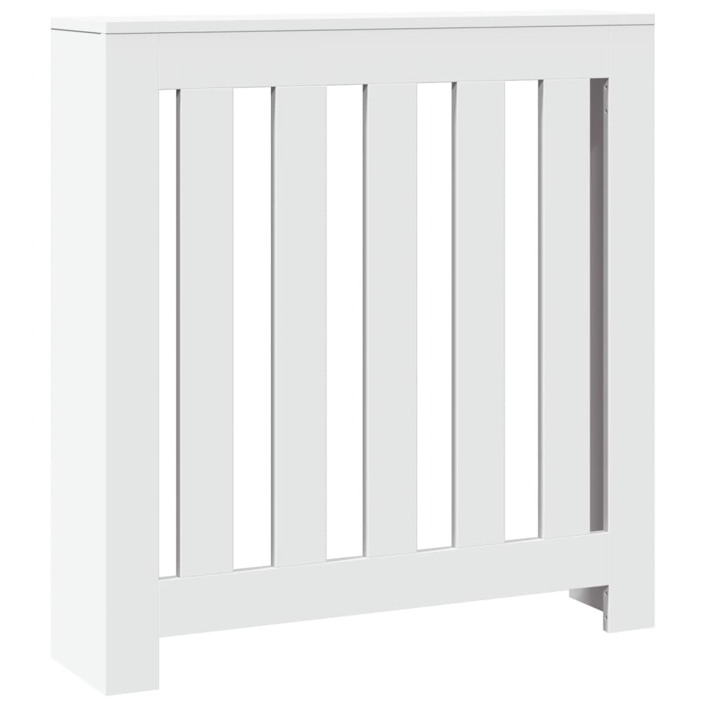 White Radiator Cover 78 x 20 x 82 cm Particleboard