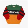 Bobo Choses Детский вязаный джемпер с цветными блоками B225ac109