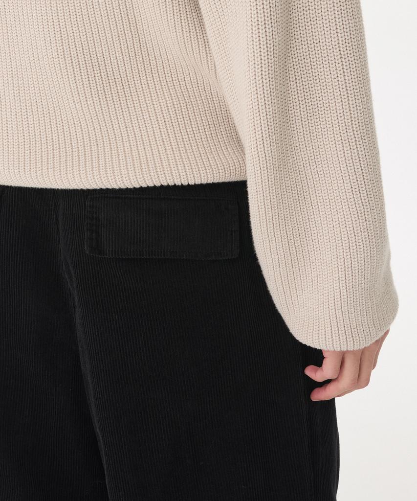 MUSINSA STANDARD Corduroy Parachute Pants [Black]