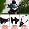2Pcs Motorcycle Rearview Mirror For 1995-2009 YZF 600 Clear Motorbike Side Mirror with LED Amber Light Safe Back Side Mirror