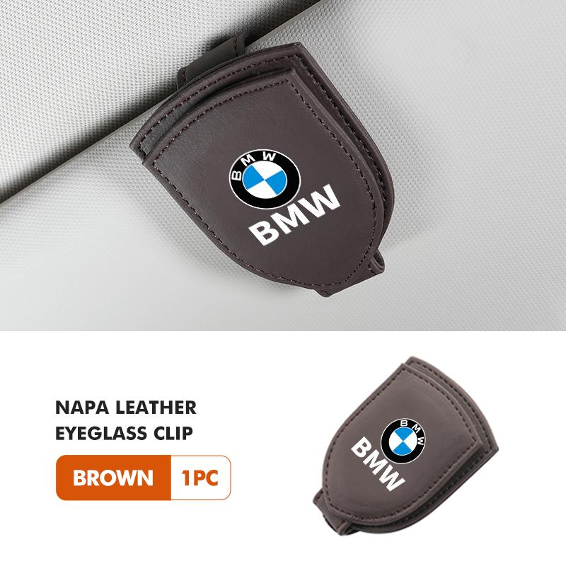 For BMW Suede Car Sunglasses Holder Sun Visor Glasses Hanger Storage Clip E90 E60 E46 E39 F30 F10 E87 X3 X4 X5 X1 G30 G20