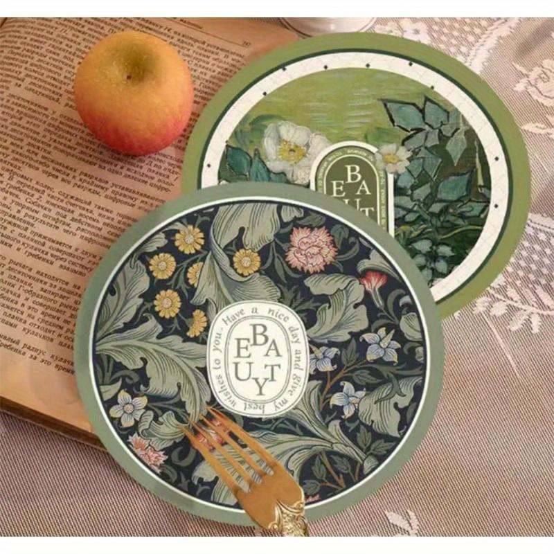 4 Cute Hot Dish Mats, Kitchen Hot Pot and Pot Mats, Heat-resistant Pot Rack, Non-slip Round Coaster Set, Countertop Multi-purpose Kitchen Accessories