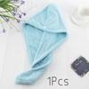 Hair Towels Wrap For Women Fast Drying Hair Turban Super Absorbent Wet Hair Wrap Towel With Button Dry Towel Cap For Bath