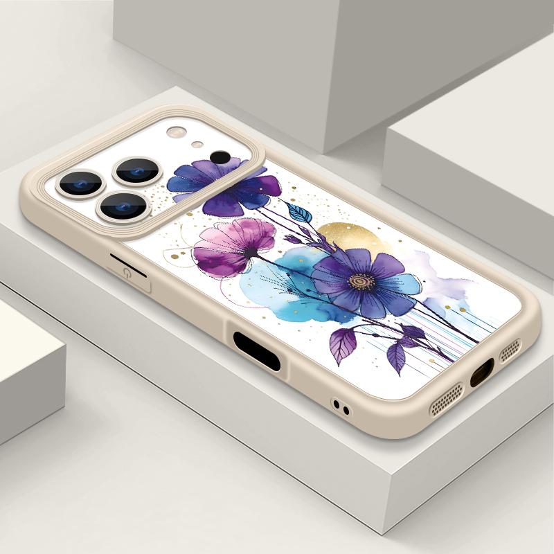 INS Акварельный Цветочный Чехол Для iPhone 17 Pro Max Ударопрочный Мягкий Силиконовый Бампер Чехол Для iPhone 16 15 Pro Max 14 13 11 16E 17E
