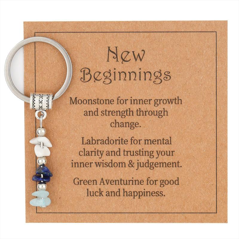 1 Piece Handmade Red Agate Card Combination Pendant Keyring Natural Stone Beads String Keychain Gifts