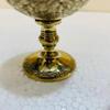 15.24 Cm Hand-Engraved Royal Brass Wine Goblet Polished Gold Cup Weddings, Housewarmings Birthdays, Anniversaries Gift