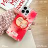 Подходит для 16PM Чехол для мобильного телефона с кронштейном для трясущегося яблока iPhone13pro Большое отверстие IMD Защитная крышка с бантом 15