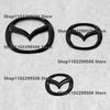 Для Mazda MX5 Miata NC ND Черный ABS Передняя решетка Значок на рулевое колесо Значок на задний багажник Логотип Задний фонарь Декорация для тюнинга
