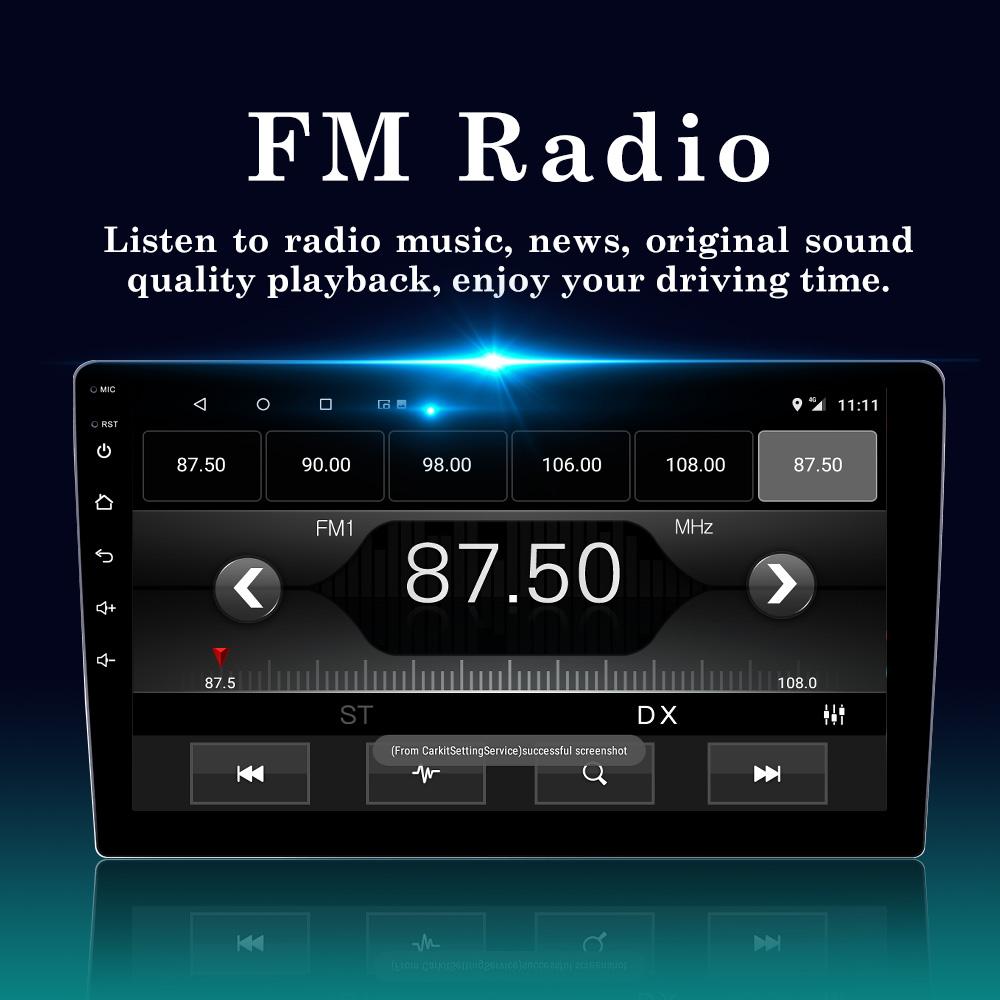 Reakosound Автомобильное радио Carplay 9" GPS Мультимедиа Видео Плеер Android WiFI Камера заднего вида FM Стерео Для Toyota 2002-2008 Avensis