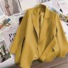 Новинка Весна Осень Блейзер для женщин Верхняя одежда Офисные женские пальто Свободный крой Ретро женская одежда Элегантная женская куртка