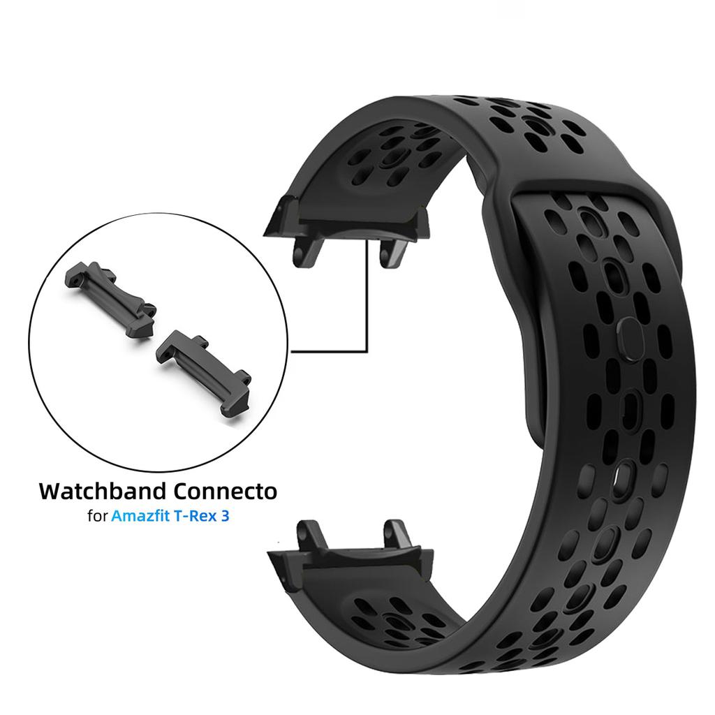 Мягкий Дышащий Силиконовый Ремешок Для Amazfit T-REX 3 Спортивный Браслет Ремешок Для Часов Для Xiaomi Huami Amazfit Watch T-REX3 Наручный Ремешок