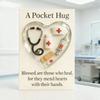 Pocket Hug Token for Hairstylists Heart Shaped Acrylic Keepsake with Mini Hair Tools Stylist Appreciation Gifts
