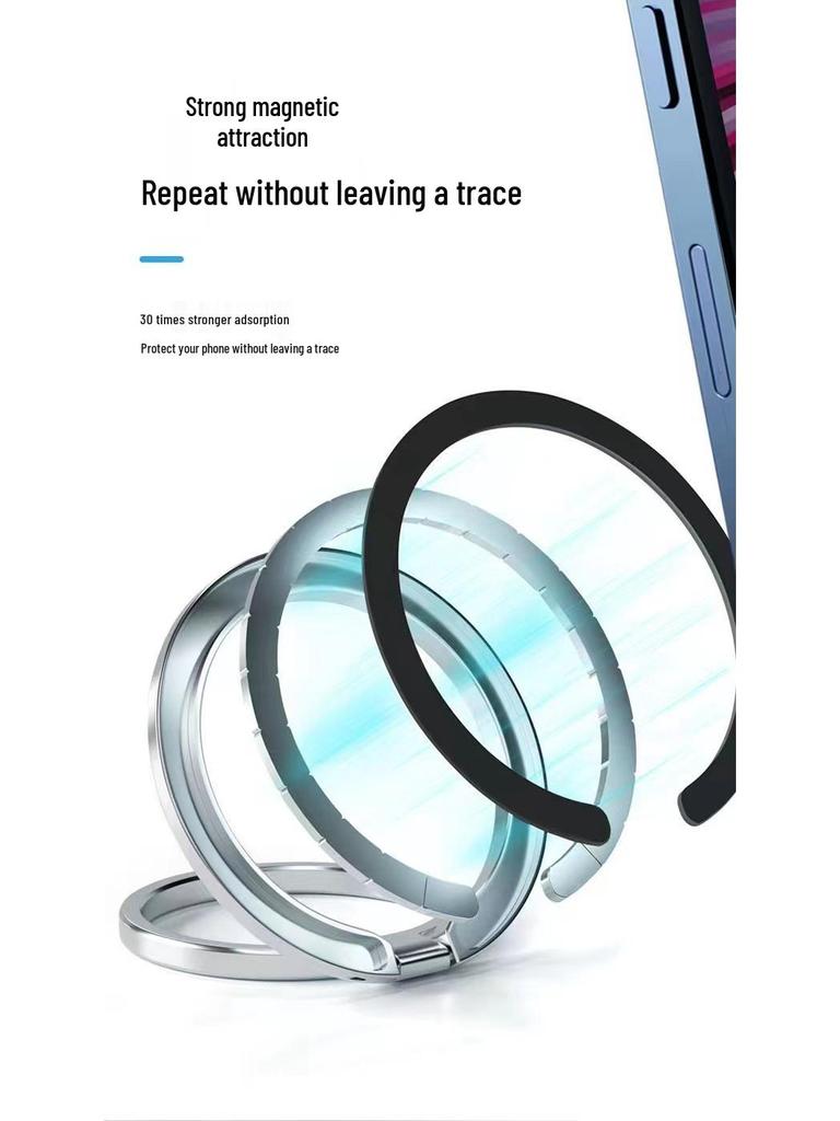 Магнитная металлическая подставка для телефона MagSafe с бумажной упаковкой