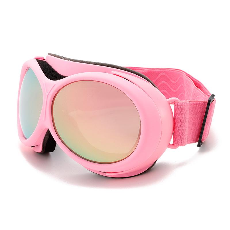 Latest adult double-layer anti-fog colorful round frame ski goggles outdoor sports snow wind and eye protection mountaineering snow