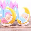 Toyvian Sleeping Baby Cake Topper Figurine Cake Topper Car Dashboard Ornaments DIY Crafts Mini Baby Figurine Baby Shower Birthday Party Decoration